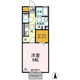 セジュール那加【1階】の間取り
