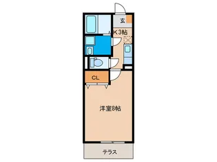 ユアメゾン井堀【1階】の間取り