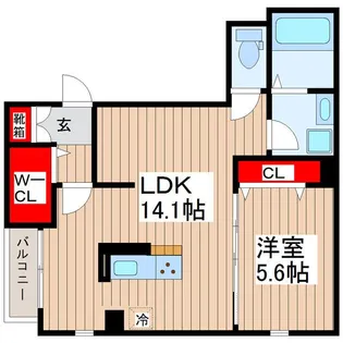 グランテリア淺野【4階】の間取り