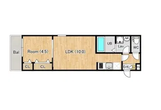 ジーメゾン羽村羽加美【2階】の間取り