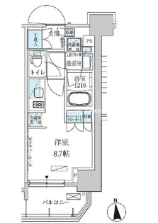 パークアクシス上野三丁目【4階】の間取り