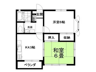 サガミハイツ【2階】の間取り