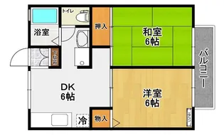 ジュネスふくやま【1階】の間取り