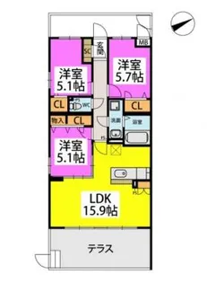 ステラガーデン【3階】の間取り