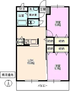 グレース・パレI【4階】の間取り