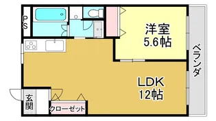 ユニヴェール【4階】の間取り