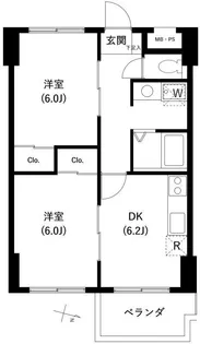 サンセゾンI【1階】の間取り