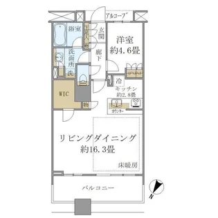 Brillia Mare 有明 TOWER&GARDEN【13階】の間取り