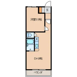 FISTA芳野【3階】の間取り