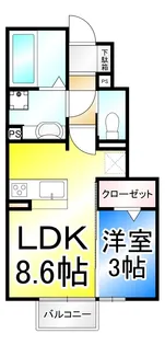 メゾン ナカザワ II【1階】の間取り