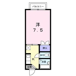 コーポヒデ【1階】の間取り