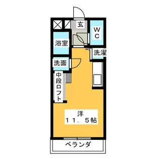 プランドールパルファ【1階】の間取り