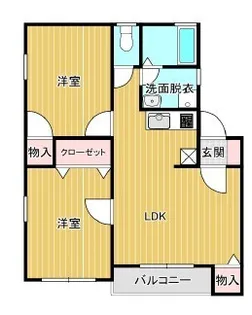 サンパパイアB棟【2階】の間取り