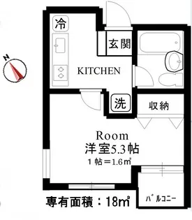 リバーサイド井の頭【3階】の間取り
