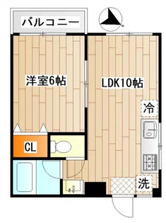 ハイツミヤモト【3階】の間取り