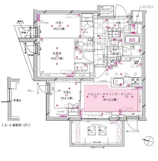 ピアース都立大学【1階】の間取り