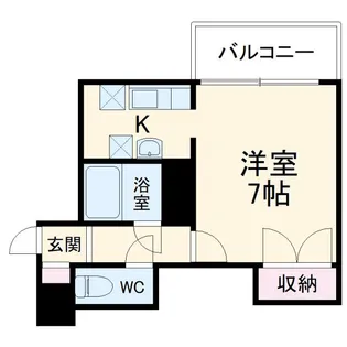 キャルバリー【1階】の間取り