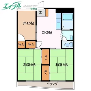 ジュピターマンション大津II【1階】の間取り