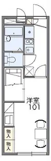 レオパレスガーデンII【2階】の間取り