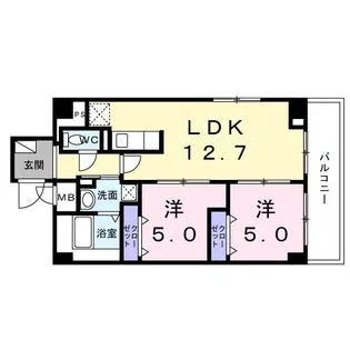 ラ ・ メール【6階】の間取り