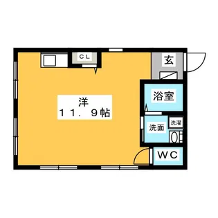 ユーバマンション【3階】の間取り
