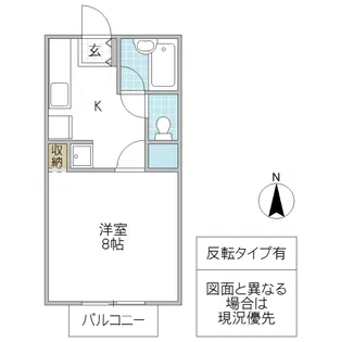 ハイツシャムール B【1階】の間取り