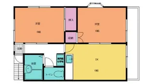 ジョイハイツ国立A棟【2階】の間取り