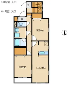 千葉県千葉市花見川区瑞穂1【アパート】の間取り