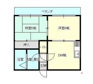 シャンルーネ田上【4階】の間取り