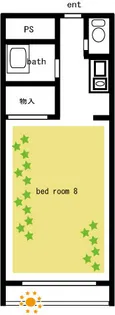エクセルコートB【1階】の間取り