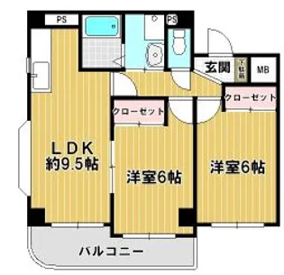 ハイウィンドK・I【2階】の間取り