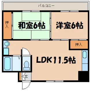 レジデンス森下【4階】の間取り