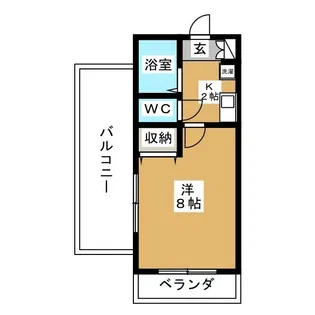 メゾンサンルーツ【5階】の間取り
