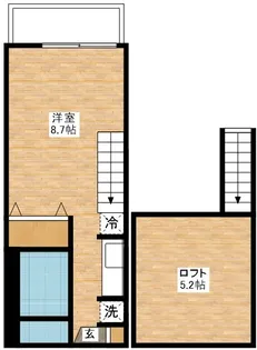 ウィステリア壱番館【2階】の間取り