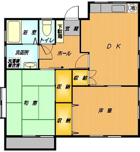 チェリーハイツ【1階】の間取り