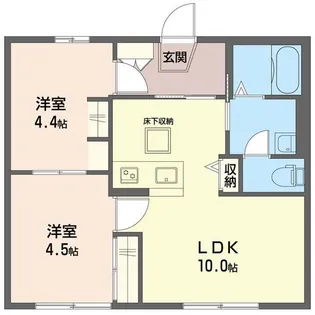 SKハイムA【1階】の間取り