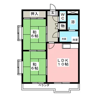 サンライフ新川【3階】の間取り