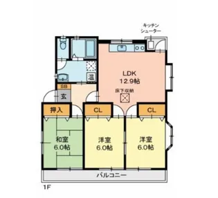 ジョイフル津島II号館【2階】の間取り
