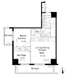 パークアクシス元浅草ステージ【2階】の間取り