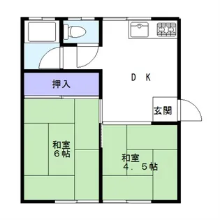 幸2丁目貸アパート【2階】の間取り