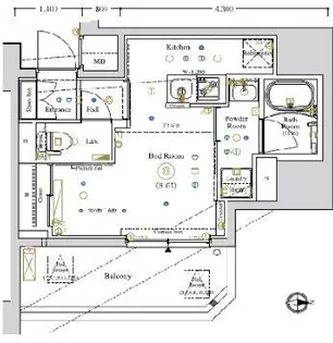 LUMEED南千住【9階】の間取り