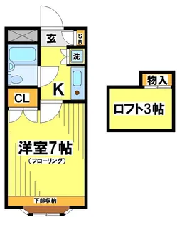 東京都世田谷区千歳台2【マンション】の間取り