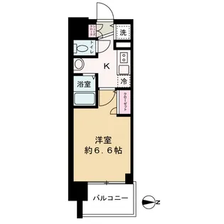グランカリテ天神橋【7階】の間取り