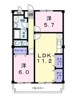 愛知県名古屋市緑区滝ノ水4【マンション】の間取り