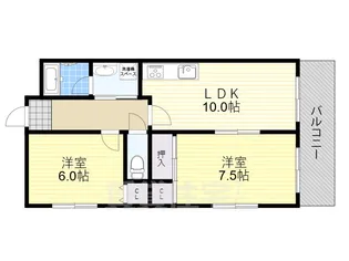 ハイツアメニティ【4階】の間取り