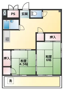 ハイツ藤江【3階】の間取り