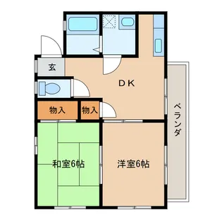 フロム30【2階】の間取り