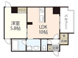MARIO TERRACE 平野町【6階】の間取り