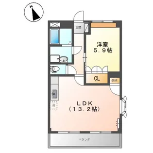 広島県福山市曙町4【マンション】の間取り