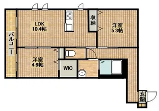 アトリエール【1階】の間取り